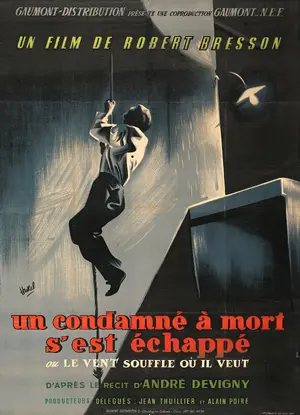 Un condamné à mort s'est échappé ou Le vent souffle où il veut Poster