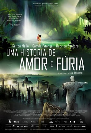 Uma Hist&oacute;ria de Amor e F&uacute;ria - Brazilian Movie Poster (thumbnail)