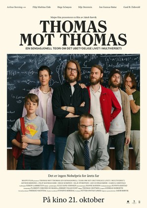 Thomas mot Thomas (en sensasjonell teori om det ubetydelige livet i multiverset) - Norwegian Movie Poster (thumbnail)