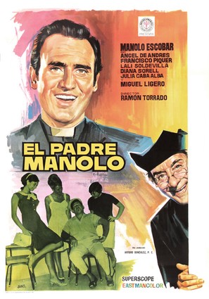 El padre Manolo - Spanish Movie Poster (thumbnail)