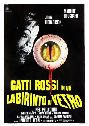 Gatti rossi in un labirinto di vetro - Italian Movie Poster (thumbnail)