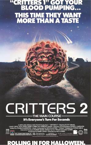 Critters 2: The Main Course - Video release movie poster (thumbnail)