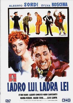 Ladro lui, ladra lei - Italian DVD movie cover (thumbnail)