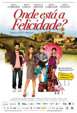Onde est&aacute; a felicidade? - Brazilian Movie Poster (thumbnail)