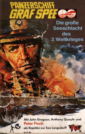 The Battle of the River Plate - German VHS movie cover (thumbnail)