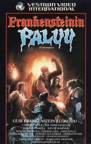 Frankenstein - Finnish VHS movie cover (thumbnail)