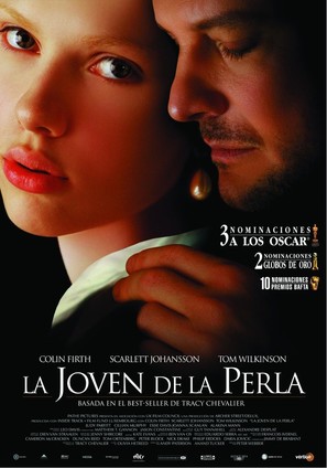 Girl with a Pearl Earring - Spanish Movie Poster (thumbnail)