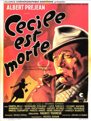C&egrave;cile est morte! - French Movie Poster (thumbnail)