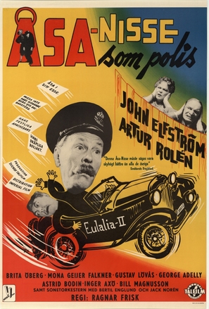 &Aring;sa-Nisse som polis - Swedish Movie Poster (thumbnail)