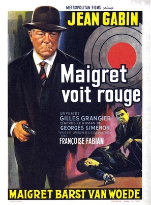 Maigret voit rouge - Belgian Movie Poster (thumbnail)