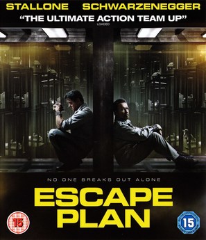 Escape Plan - British Blu-Ray movie cover (thumbnail)