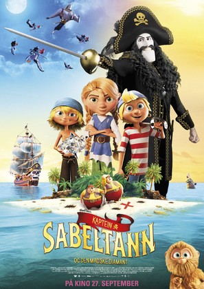 Kaptein Sabeltann og den magiske diamant - Norwegian Movie Poster (thumbnail)