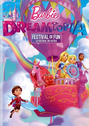 Barbie Dreamtopia: Festival of Fun - French DVD movie cover (thumbnail)