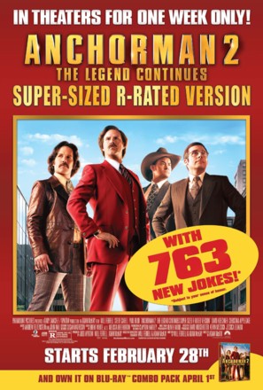 Anchorman 2: The Legend Continues - Video release movie poster (thumbnail)