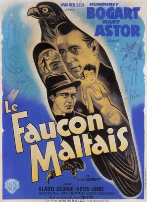 The Maltese Falcon - French Movie Poster (thumbnail)