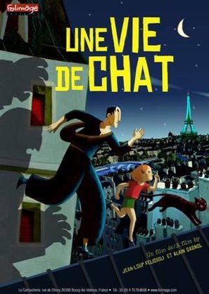 Une vie de chat - French Movie Poster (thumbnail)