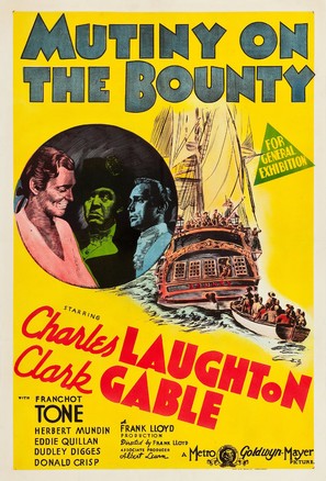 Mutiny on the Bounty - Australian Movie Poster (thumbnail)