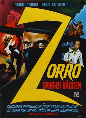 La venganza del Zorro - Danish Movie Poster (thumbnail)