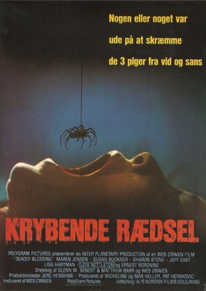 Deadly Blessing - Danish Movie Poster (thumbnail)
