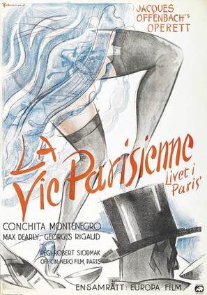 La vie parisienne - Swedish Movie Poster (thumbnail)