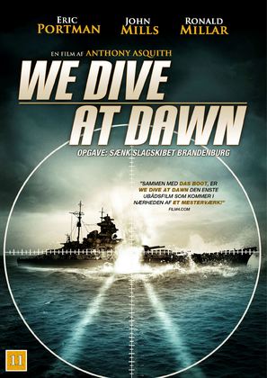 We Dive at Dawn - Danish Movie Cover (thumbnail)