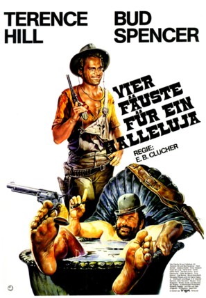 ...continuavano a chiamarlo Trinit&agrave; - German Movie Poster (thumbnail)