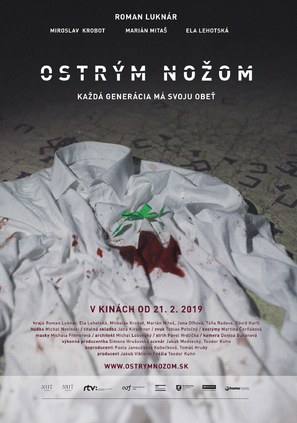 Ostr&yacute;m nozom - Slovak Movie Poster (thumbnail)