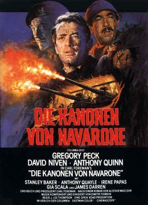 The Guns of Navarone - German Movie Poster (thumbnail)