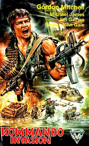 Commando Invasion - German VHS movie cover (thumbnail)