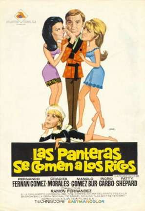 Las panteras se comen a los ricos - Spanish Movie Poster (thumbnail)