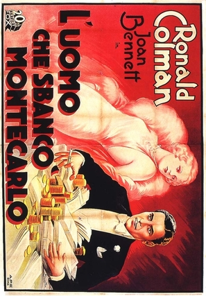 The Man Who Broke the Bank at Monte Carlo - Italian Movie Poster (thumbnail)