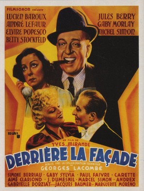 Derri&egrave;re la fa&ccedil;ade - French Movie Poster (thumbnail)