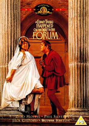 A Funny Thing Happened on the Way to the Forum - British DVD movie cover (thumbnail)