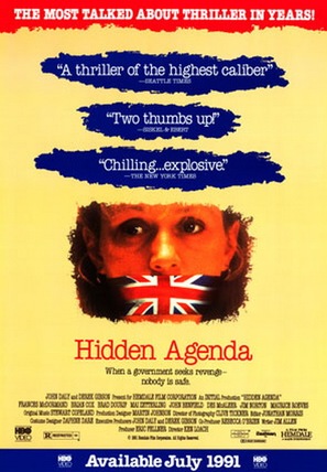 Hidden Agenda - Video release movie poster (thumbnail)