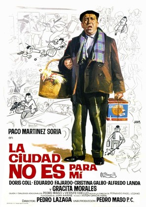 La ciudad no es para m&iacute; - Spanish Movie Poster (thumbnail)