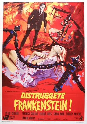 Frankenstein Must Be Destroyed - Italian Movie Poster (thumbnail)