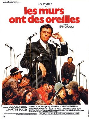 Les murs ont des oreilles - French Movie Poster (thumbnail)