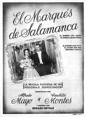 El marqu&eacute;s de Salamanca - Spanish Movie Poster (thumbnail)