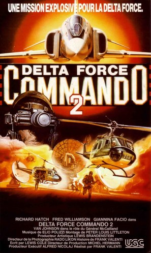 Delta Force Commando II: Priority Red One - French VHS movie cover (thumbnail)