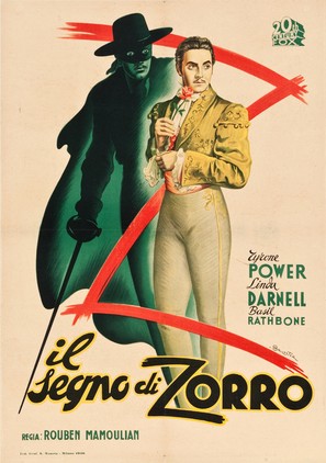 The Mark of Zorro - Italian Movie Poster (thumbnail)