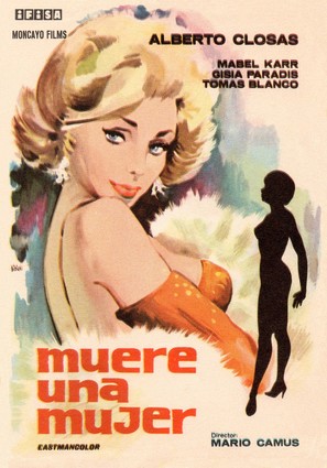 Muere una mujer - Spanish Movie Poster (thumbnail)