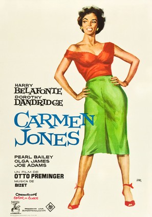 Carmen Jones - Spanish Movie Poster (thumbnail)