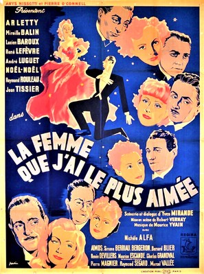 La femme que j&#039;ai le plus aim&eacute;e - French Movie Poster (thumbnail)