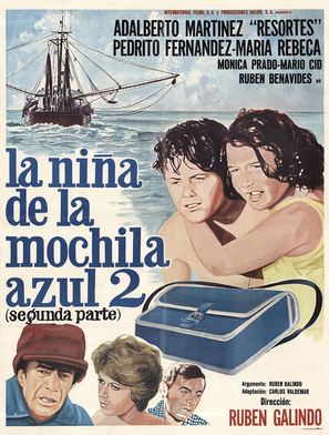 La ni&ntilde;a de la mochila azul 2 - Mexican Movie Poster (thumbnail)