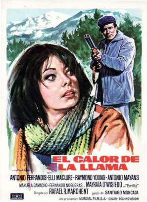 El calor de la llama - Spanish Movie Poster (thumbnail)