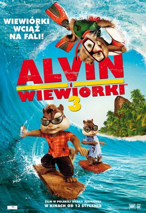 Alvin and the Chipmunks: Chipwrecked - Polish Movie Poster (thumbnail)