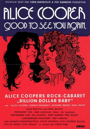 Good to See You Again, Alice Cooper - German Movie Poster (thumbnail)