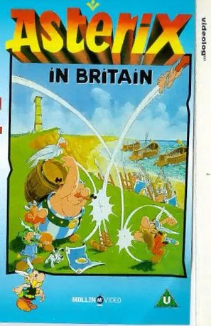 Ast&eacute;rix chez les Bretons - British VHS movie cover (thumbnail)