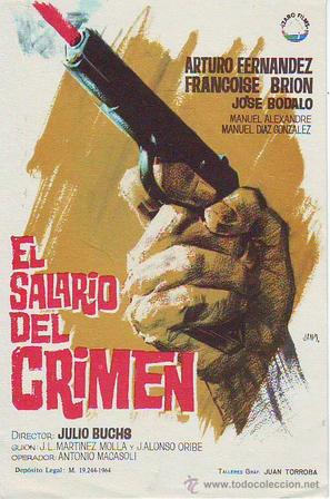 El salario del crimen - Spanish Movie Poster (thumbnail)