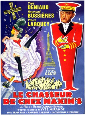 Le chasseur de chez Maxim&#039;s - French Movie Poster (thumbnail)